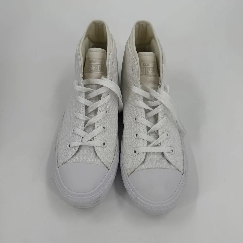 Converse Chuck Taylor All Star Malden Street Mid Top Vintage Sz 9 White Mens NEW